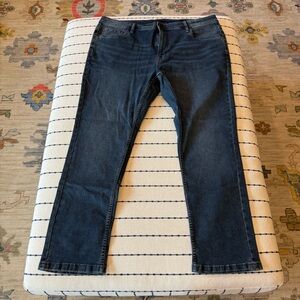 Men's Slim Fit Dark Blue Jeans